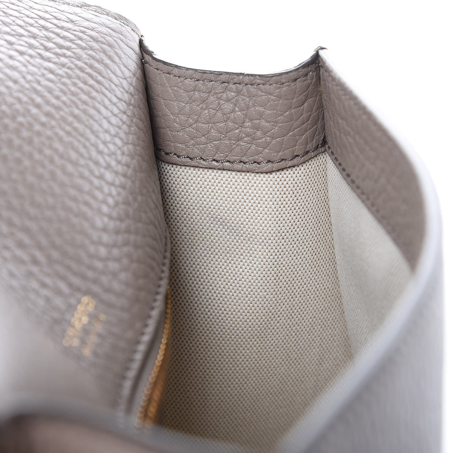 Calfskin Mini T Clasp Tara Crossbody Bag Taupe