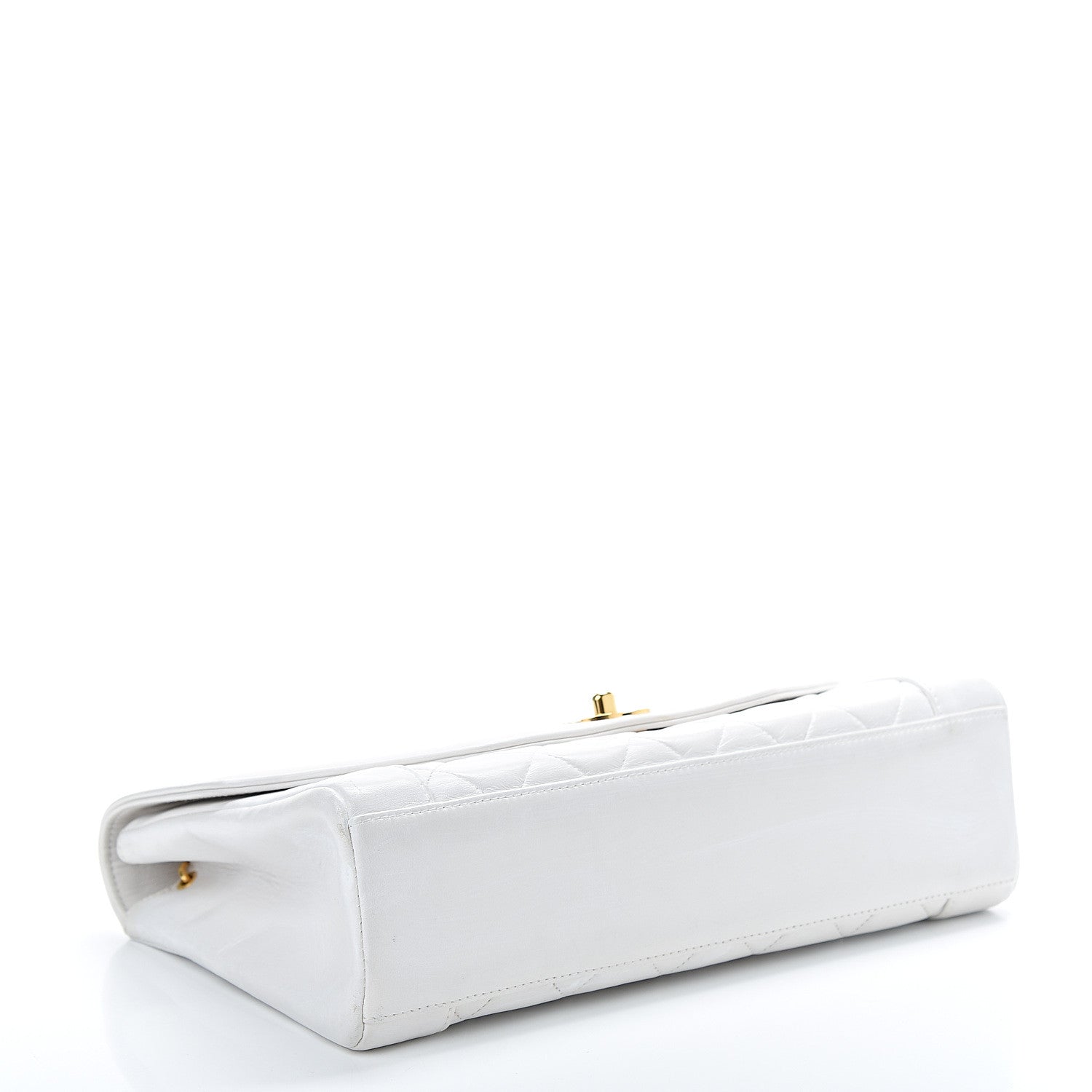 Chanel Lambskin Quilted Medium Single Flap White 4 of 18