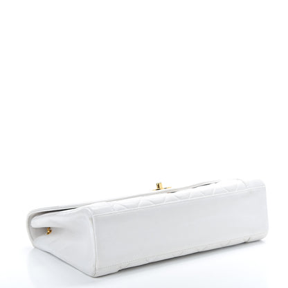 Chanel Lambskin Quilted Medium Single Flap White 4 of 18