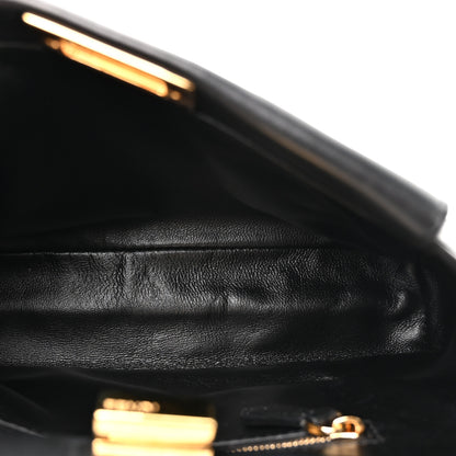 Fendi Nappa Mini Peekaboo Iconic Satchel Black 5 of 11