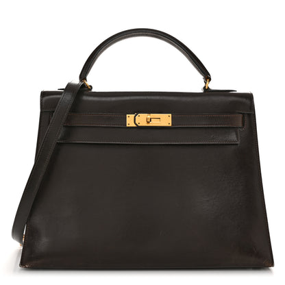 Hermes Box Kelly Sellier 32 Chocolate 1 of 17