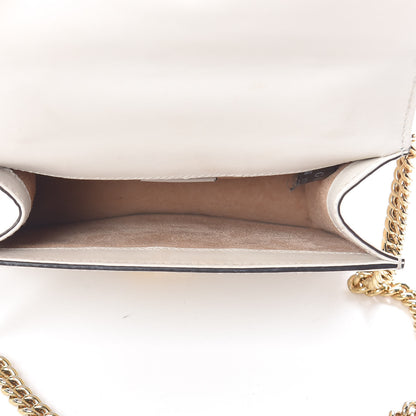 Gucci Calfskin Mini Sylvie Chain Shoulder Bag White 5 of 12