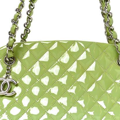 Chanel Patent Quilted Medium Just Mademoiselle Light Green 7 of 9