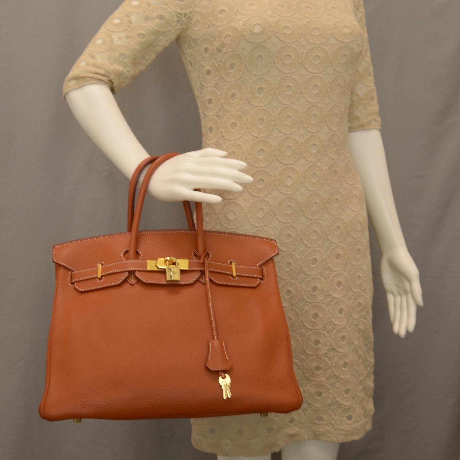 Hermes Taurillon Clemence Birkin 35 Etrusque 2 of 9