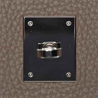 Hermes Taurillon Clemence Birkin 35 Etoupe 17 of 29