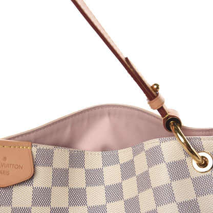 Louis Vuitton Damier Azur Graceful MM Rose Ballerine 12 of 13