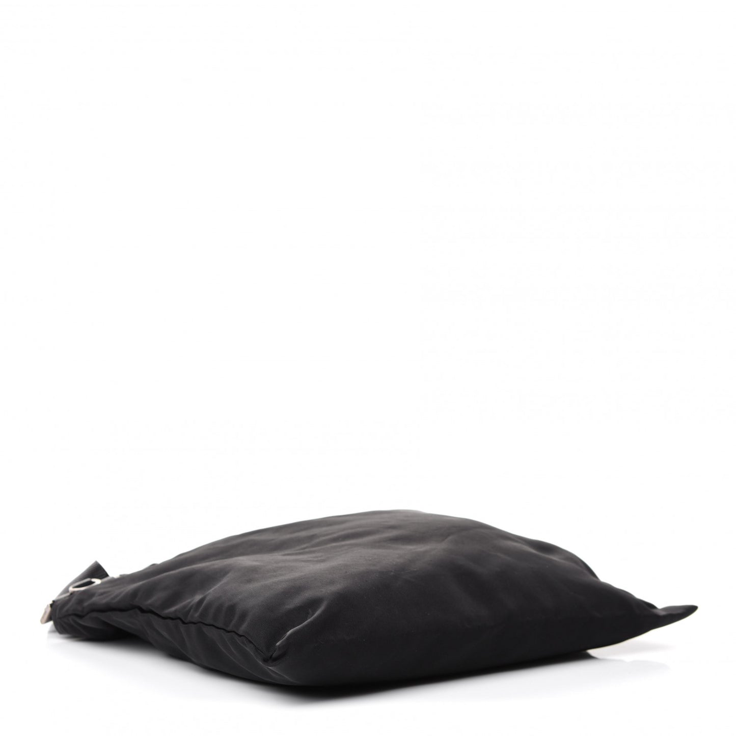 Nylon Vela Flat Messenger Bag Black