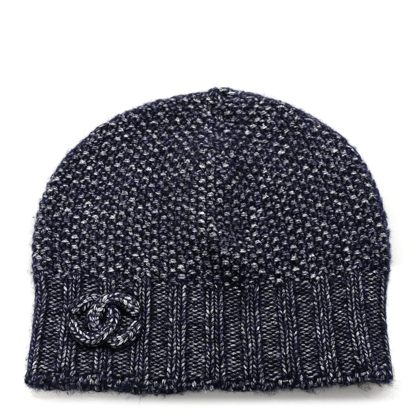 Cashmere Blend CC Beanie Hat Navy