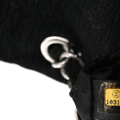 Chanel Tweed CC Cruise Small Chain Flap Black Silver 7 of 19