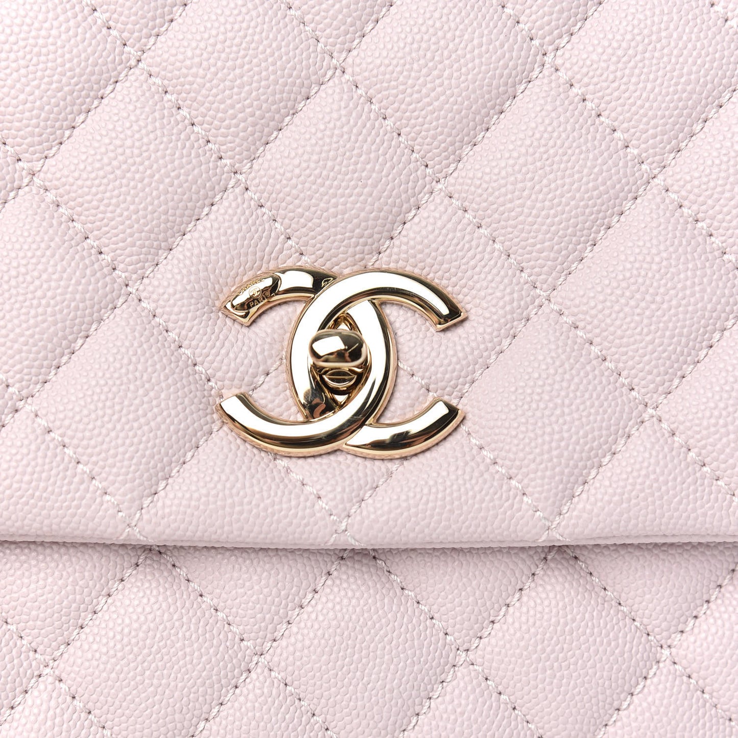 Caviar Quilted Small Coco Handle Flap Lilas Lilac