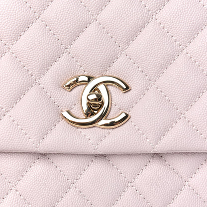 Chanel Caviar Quilted Small Coco Handle Flap Lilas Lilac 8 of 11