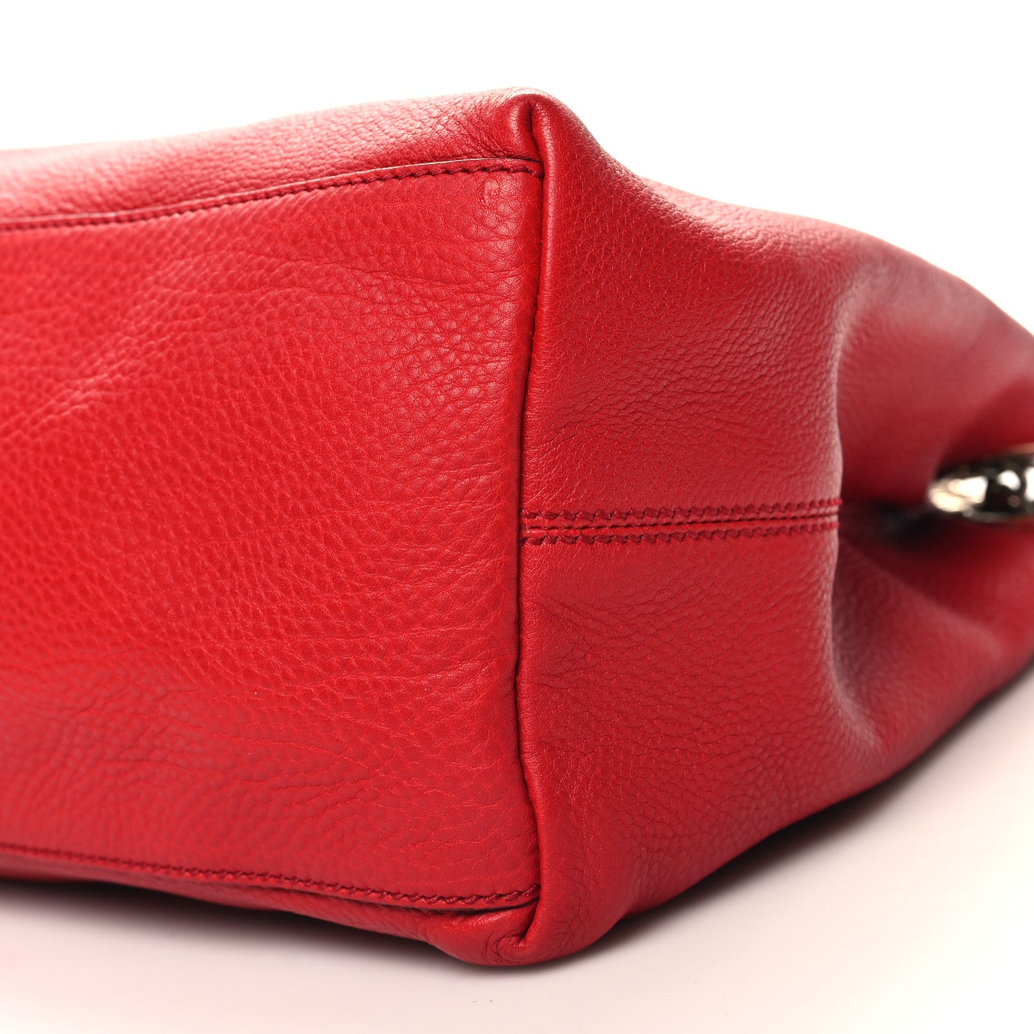 Gucci Cellarius Calfskin Medium Soho Chain Shoulder Bag Vibrant Red 10 of 10