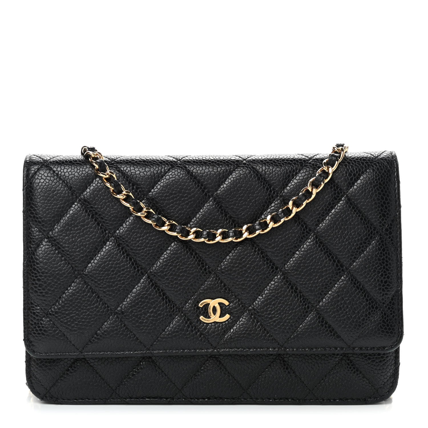 Chanel Caviar Quilted Wallet On Chain WOC Black 1 of 11