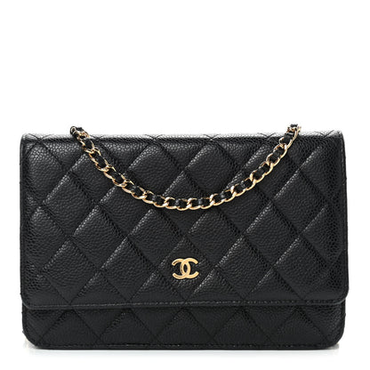 Chanel Caviar Quilted Wallet On Chain WOC Black 1 of 11