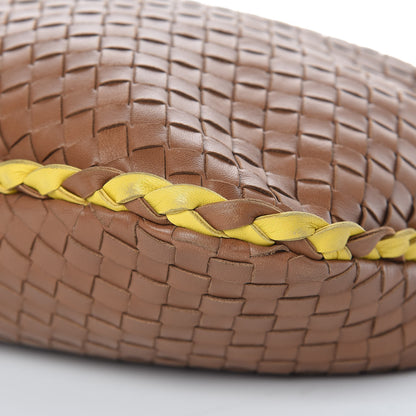 Bottega Veneta Nappa Intrecciato Bi-Color Medium Veneta Hobo Maple Sapphire 10 of 11