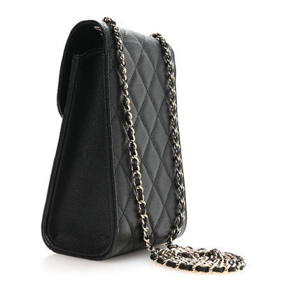 Chanel Caviar Quilted Golden Class Phone Holder Black 3 of 12