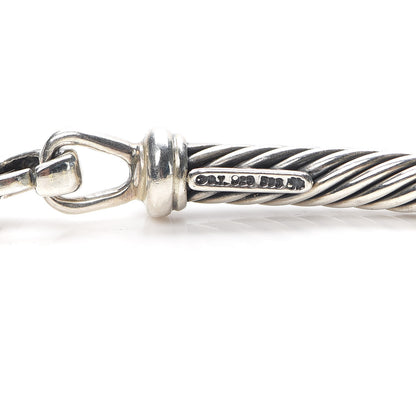 David Yurman Sterling Silver 14K Yellow Gold Hampton Cable Necklace 3 of 3
