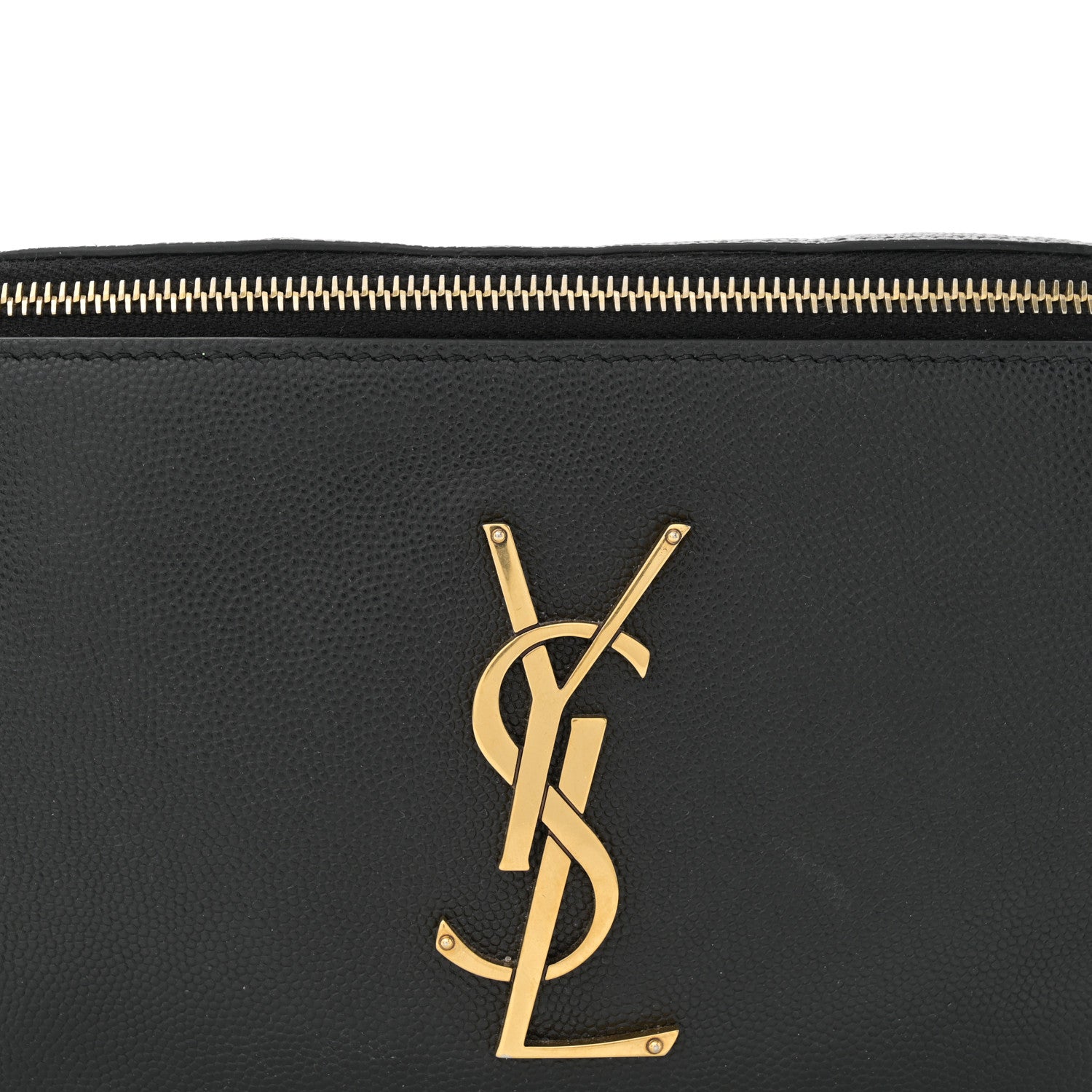 Saint Laurent Grain De Poudre Monogram Belt Bag Black 8 of 13