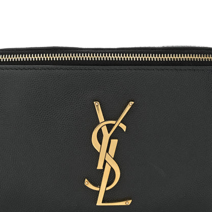 Saint Laurent Grain De Poudre Monogram Belt Bag Black 8 of 13