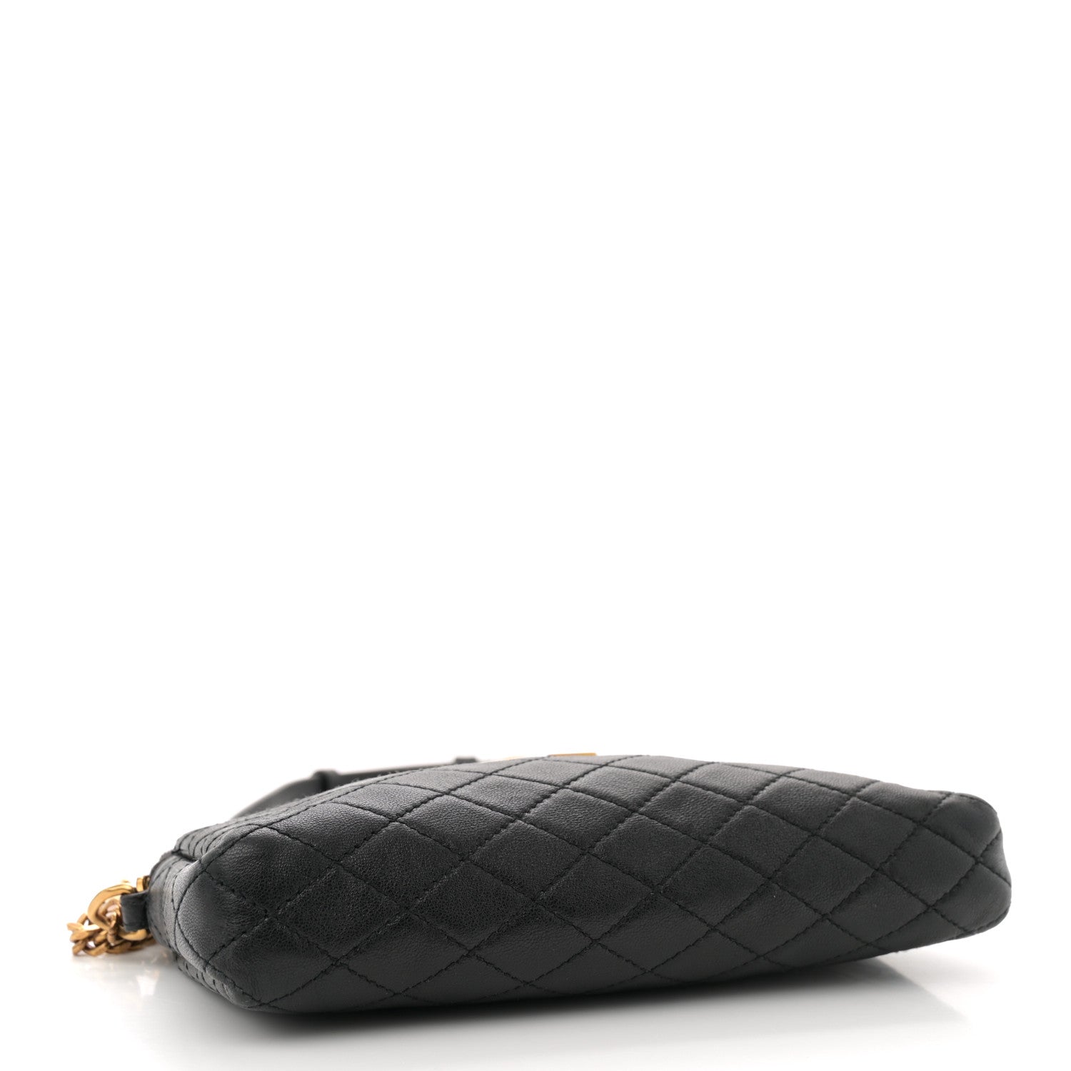 Saint Laurent Lambskin Quilted Gaby Zipped Pouch Black 4 of 12