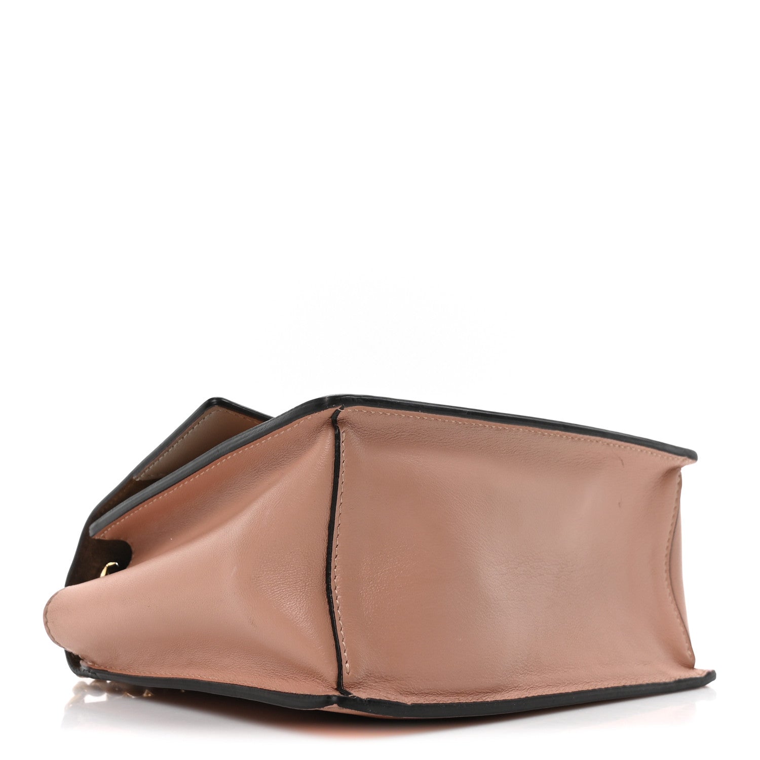 Fendi Vitello Grace Matte Small Kan U Shoulder Bag Rosa Bourbon 4 of 9