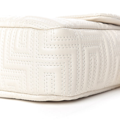 Versace Calfskin Icon Quilted Flap White 8 of 9