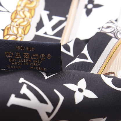 Louis Vuitton Silk Monogram Confidential Bandeau Black 4 of 4