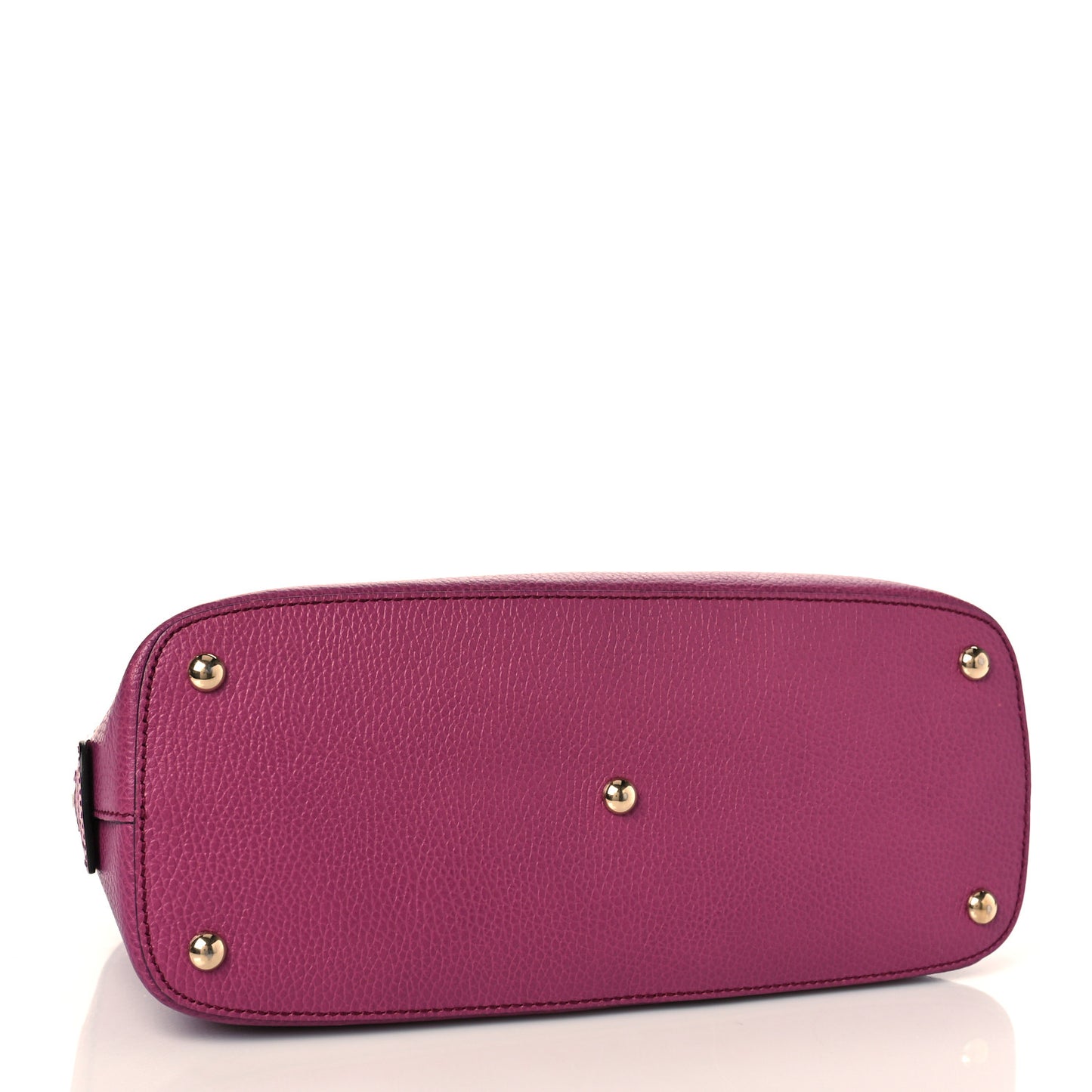 Dollar Calfskin Dome Bag Purple