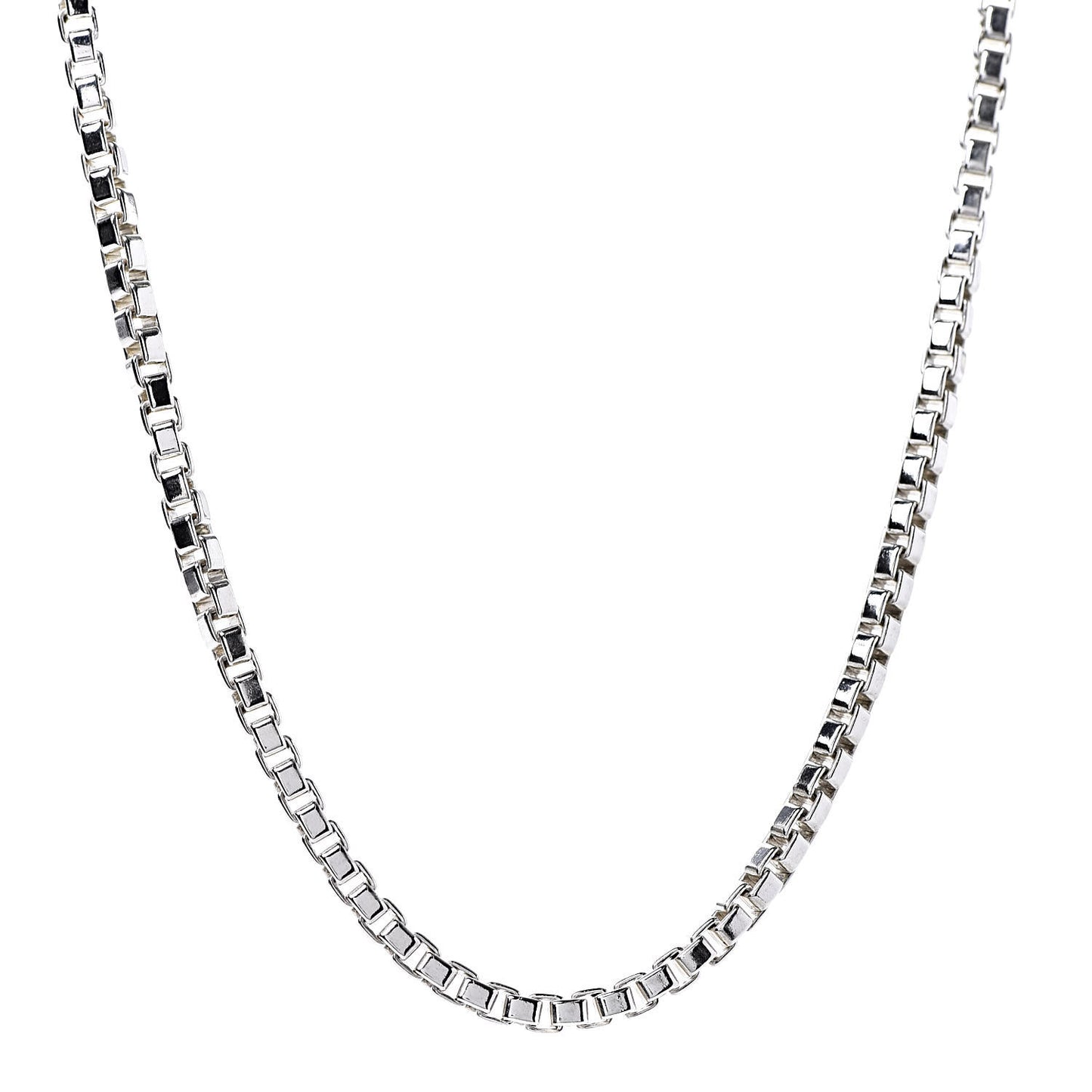 Sterling Silver 4mm Venetian Link Necklace