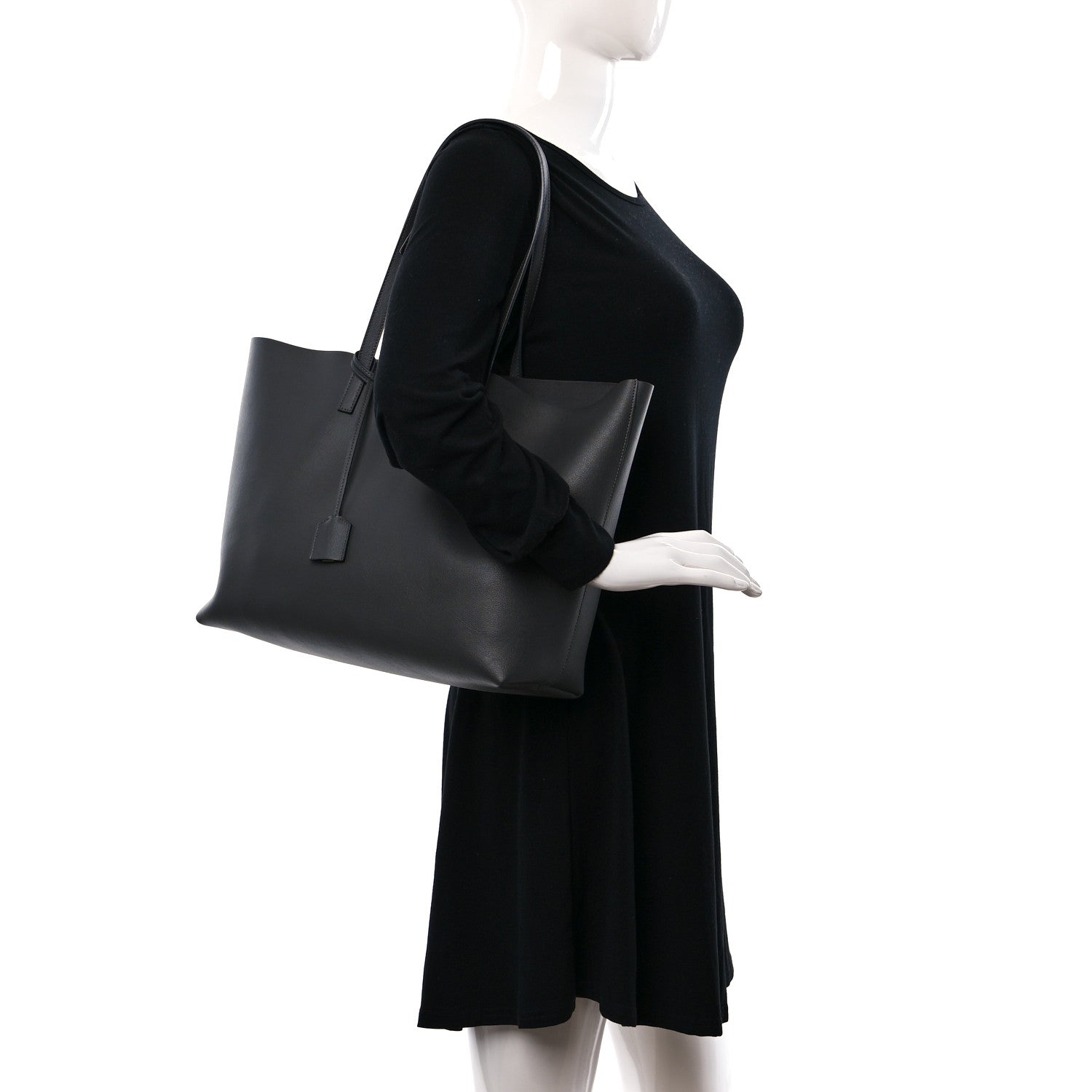 Saint Laurent Calfskin Large Shopping Tote Earth 2 of 12