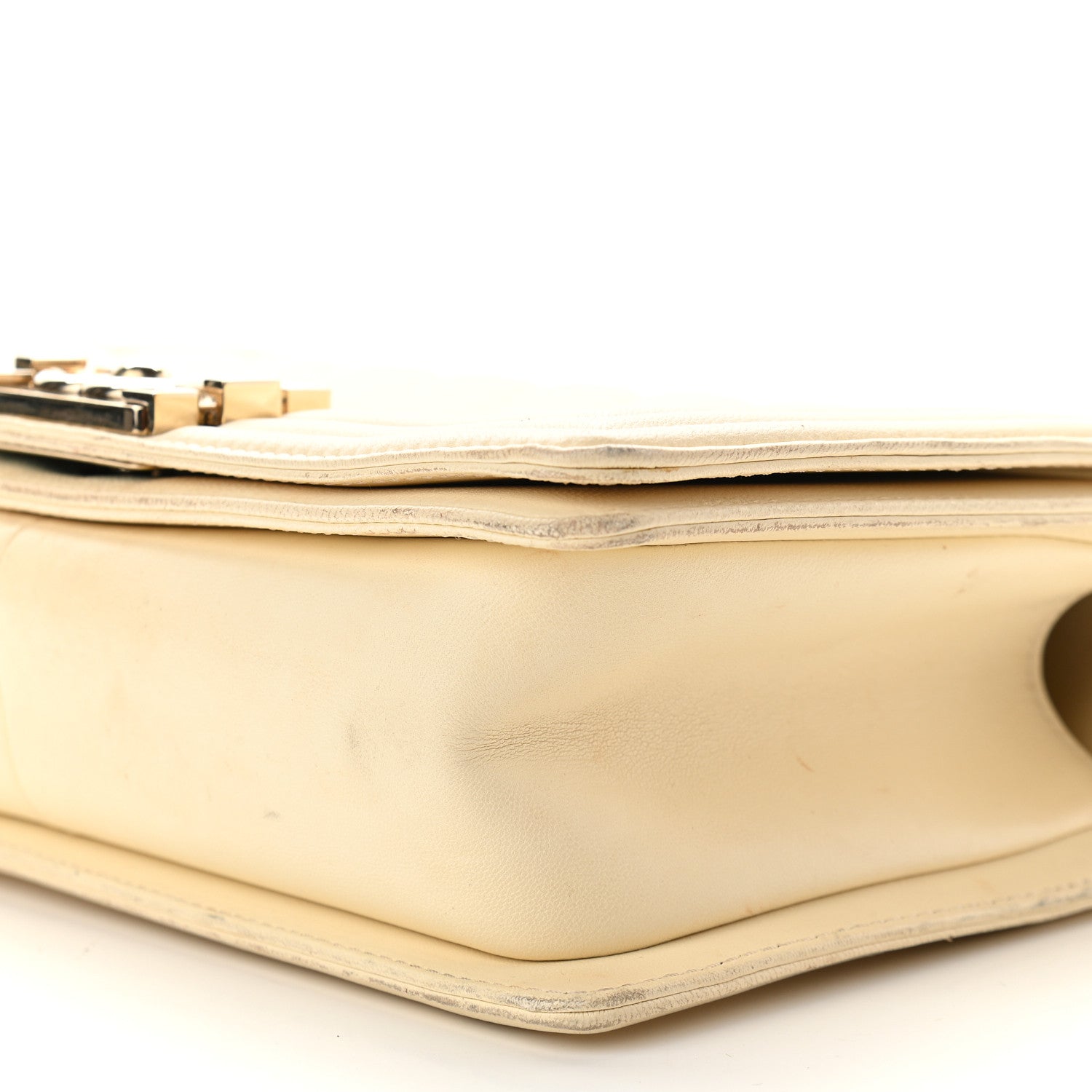 Chanel Lambskin Quilted Medium Boy Flap Light Beige 8 of 11