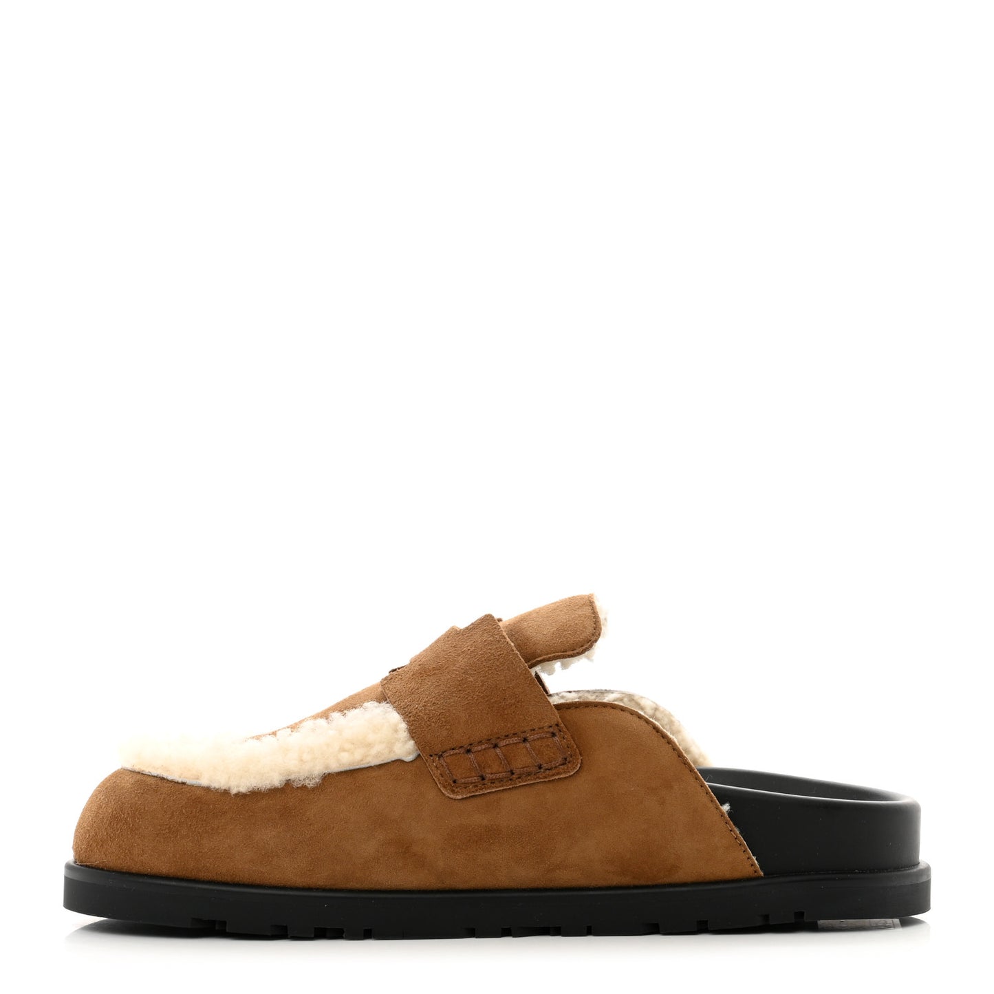 Suede Goatskin Shearling Go Mules 36 Brun Frume Ecru