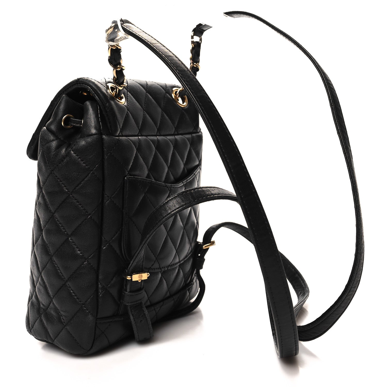 Chanel Calfskin Quilted Mini Urban Spirit Backpack Black 3 of 11