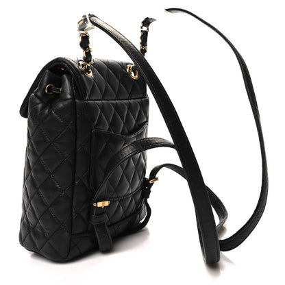 Chanel Calfskin Quilted Mini Urban Spirit Backpack Black 3 of 11
