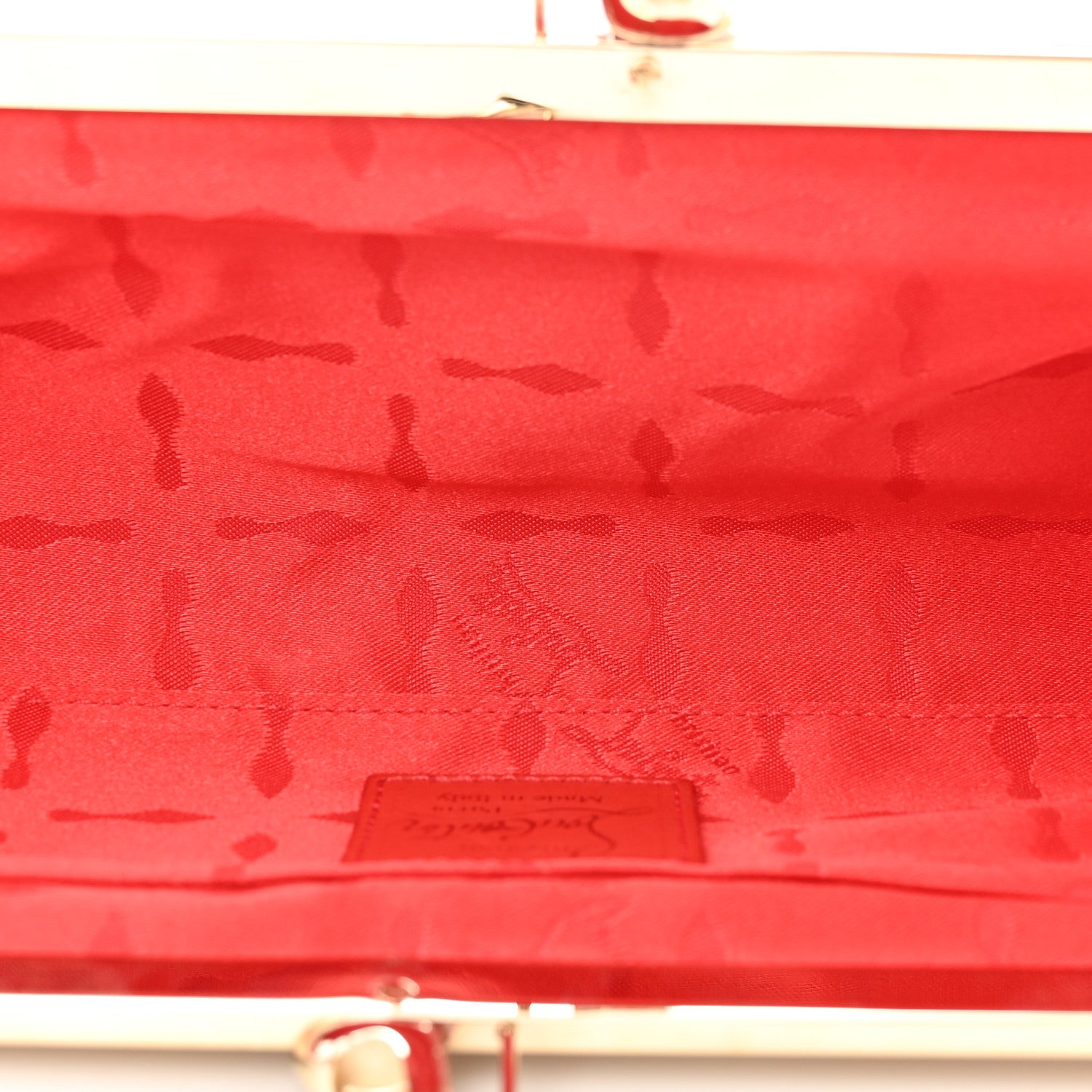 Christian Louboutin Patent Miss Loubi Clutch Nude 5 of 8