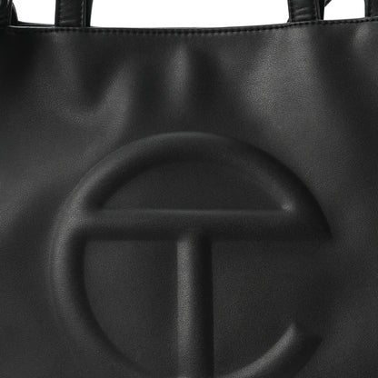Telfar Vegan Leather Medium Shopping Bag Black 8 of 10