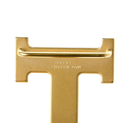 Hermes Brushed 32mm H Belt Buckle Gold 3 of 4