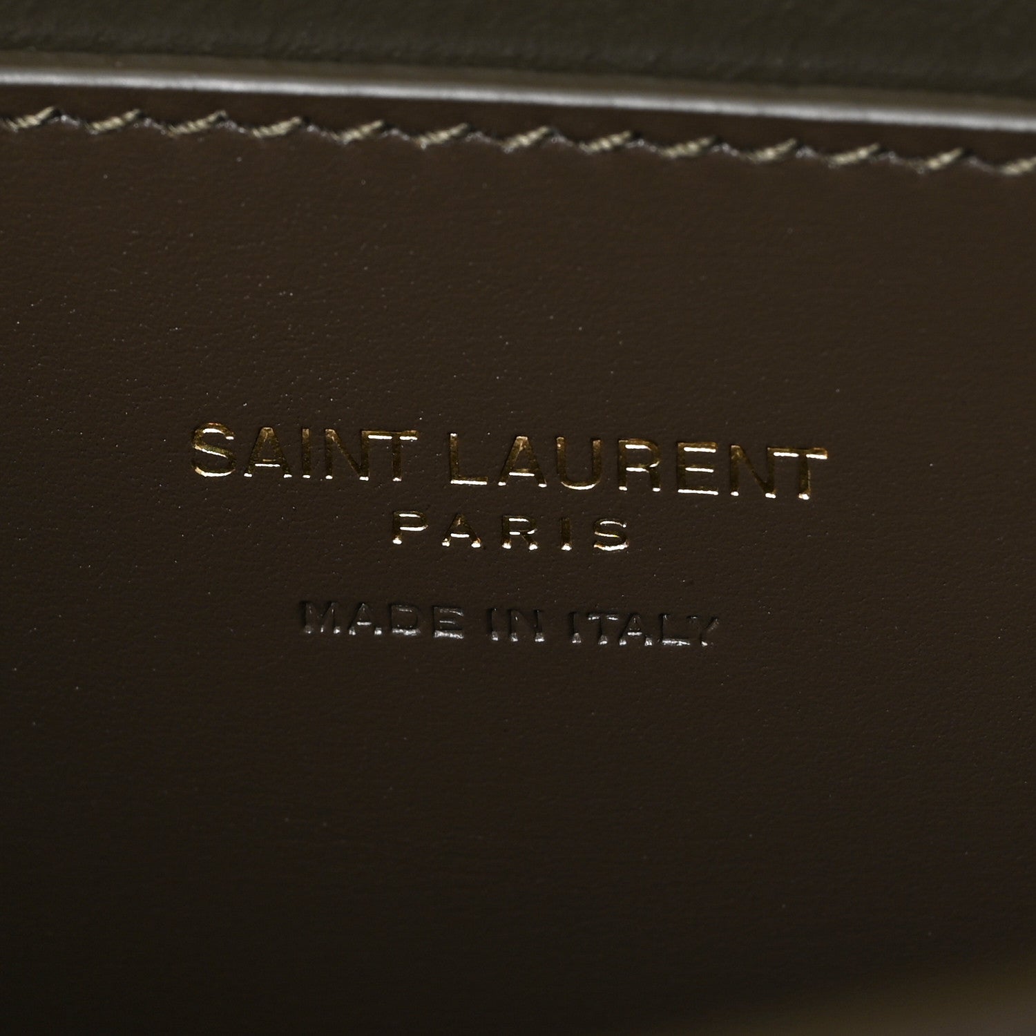 Saint Laurent Box Calfskin Mini Voltaire Shoulder Bag Deep Musk