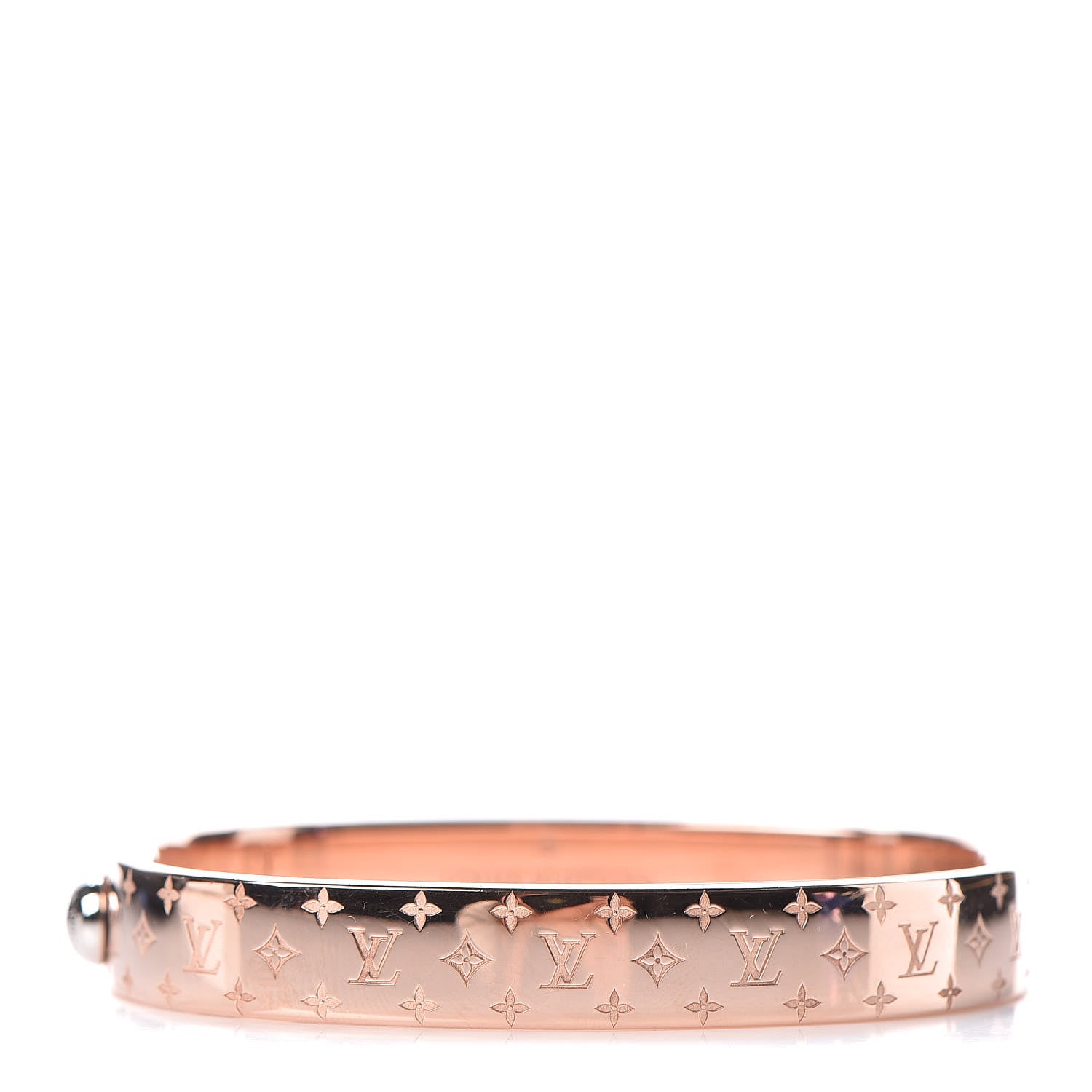Louis Vuitton Nanogram Cuff M Pink Gold 1 of 6