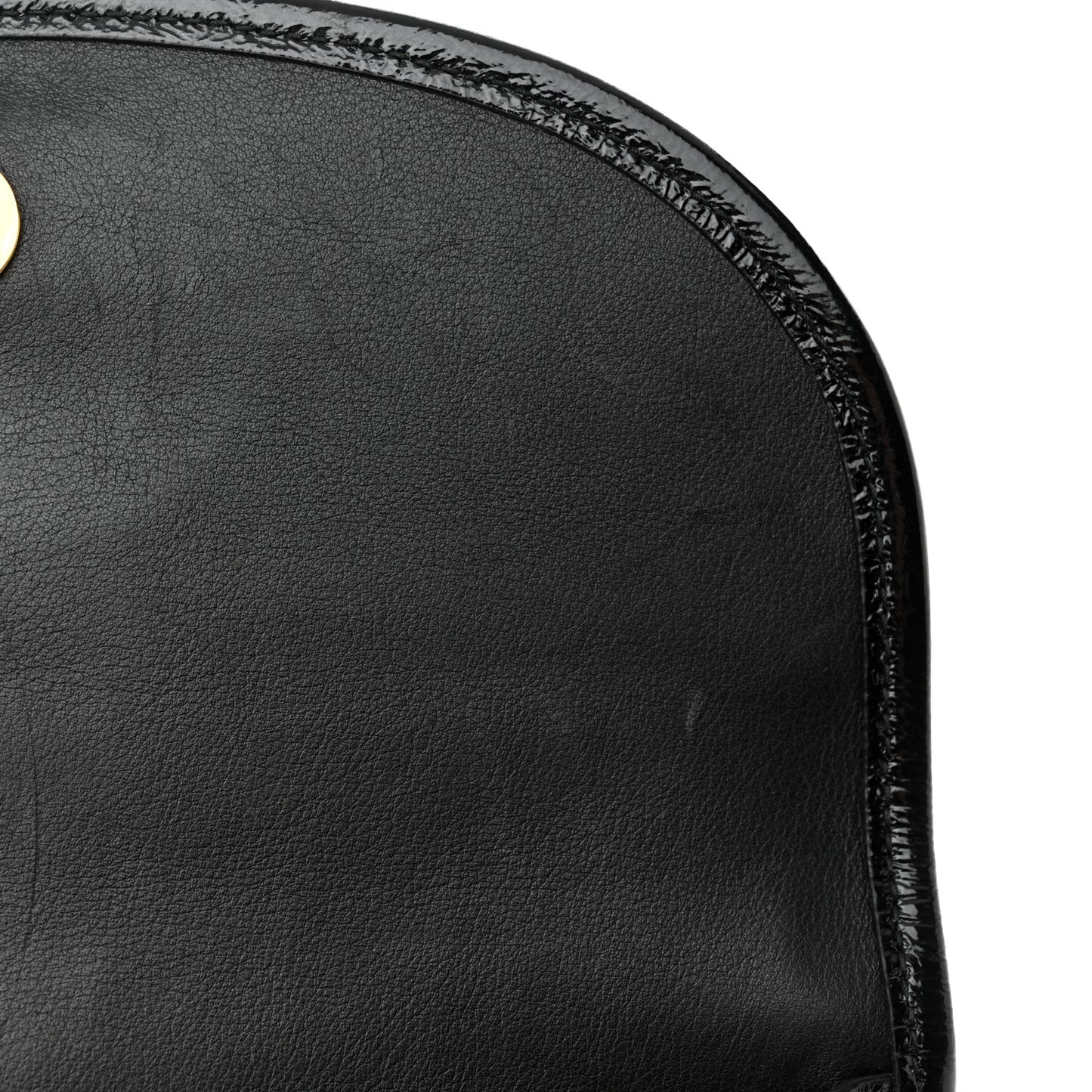 Velvet GG Monogram Web Small Rajah Slim Flap Shoulder Bag Brown Black