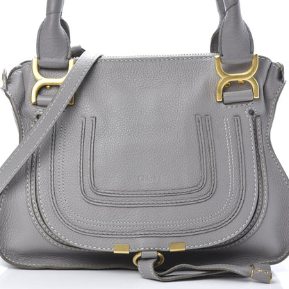 Chloe Calfskin Small Marcie Satchel Cashmere Grey 7 of 9