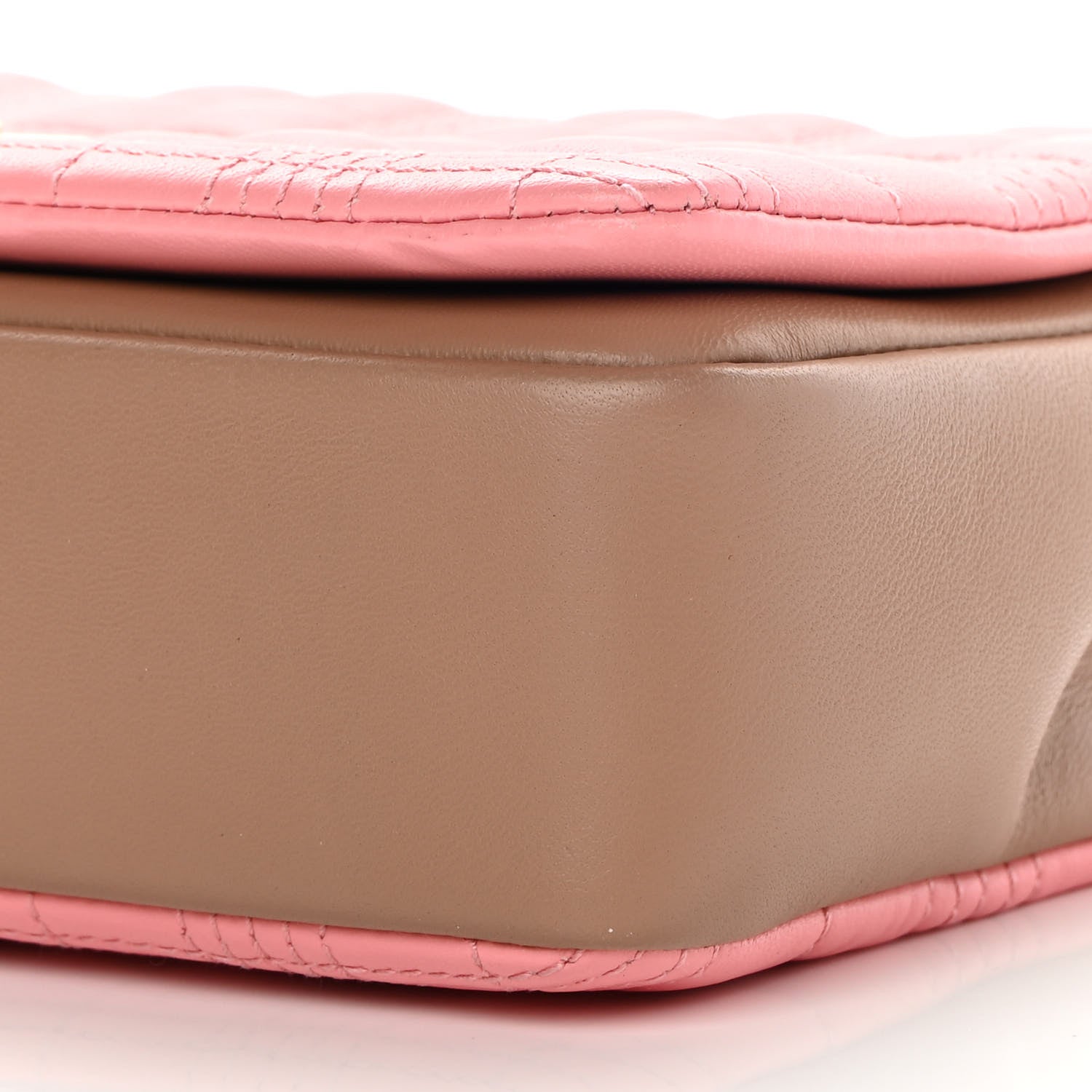 Burberry Lambskin Quilted Small Lola Bag Peony Camel 10 of 11