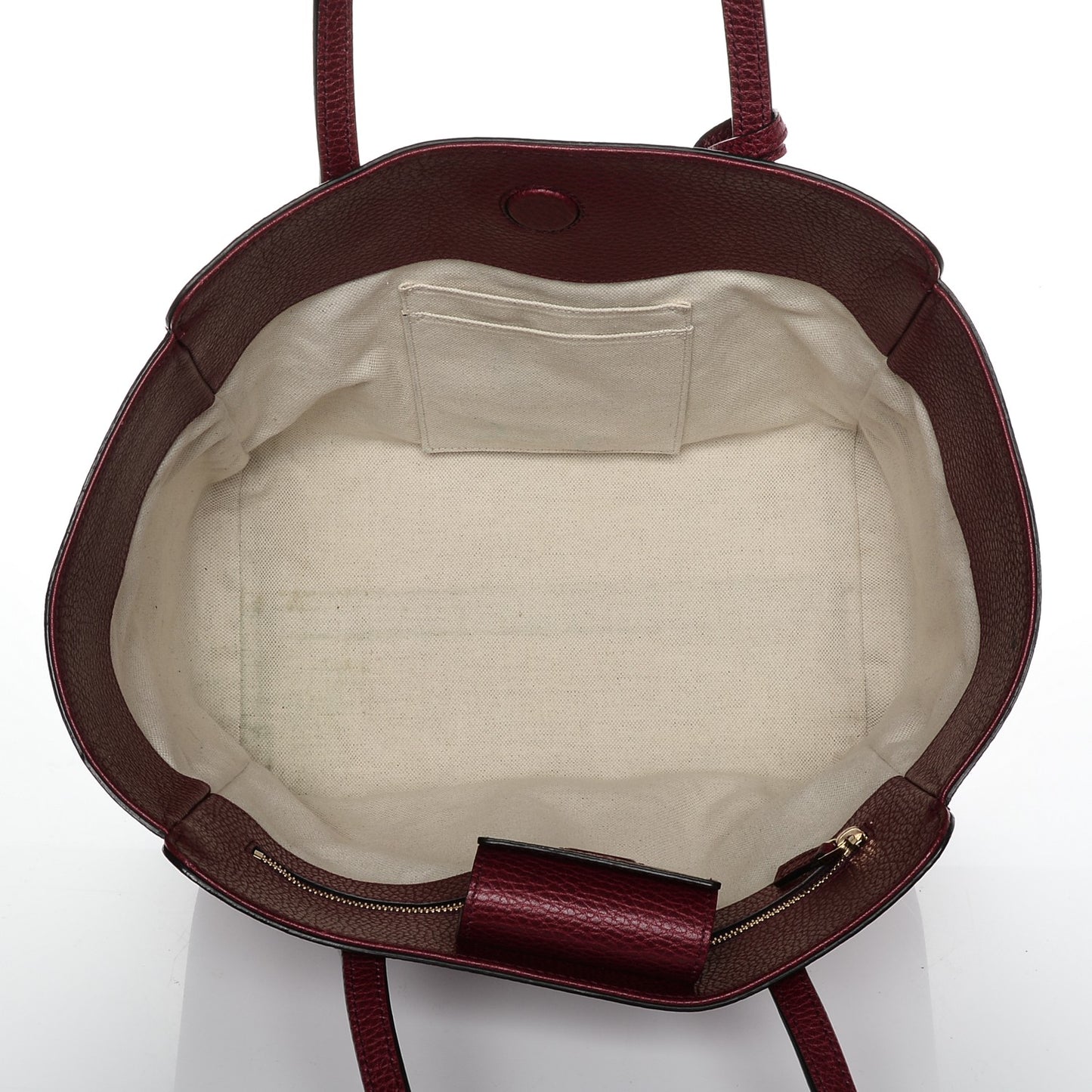 Dollar Calfskin Small Swing Tote Raspberry