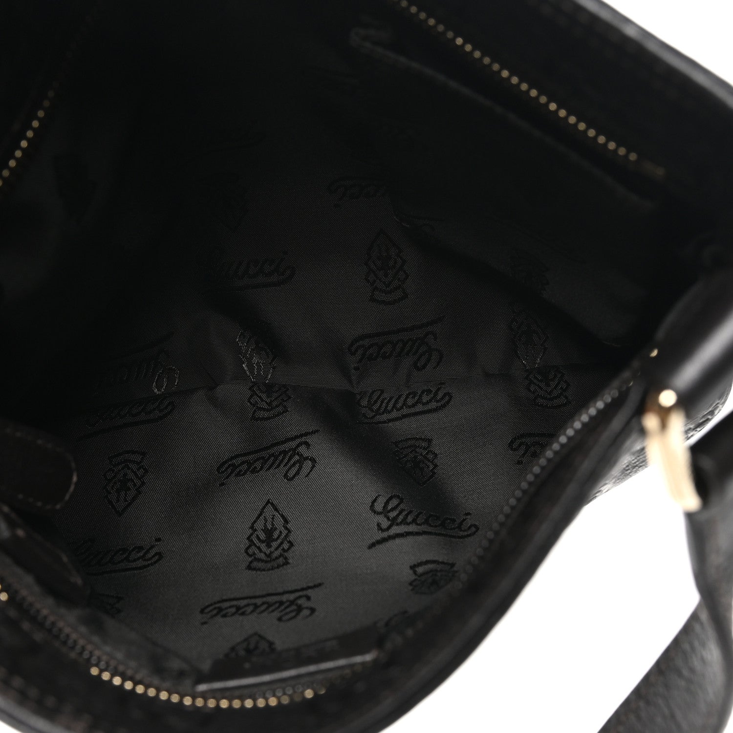Gucci Guccissima Small Flat Messenger Bag Dark Brown 5 of 10