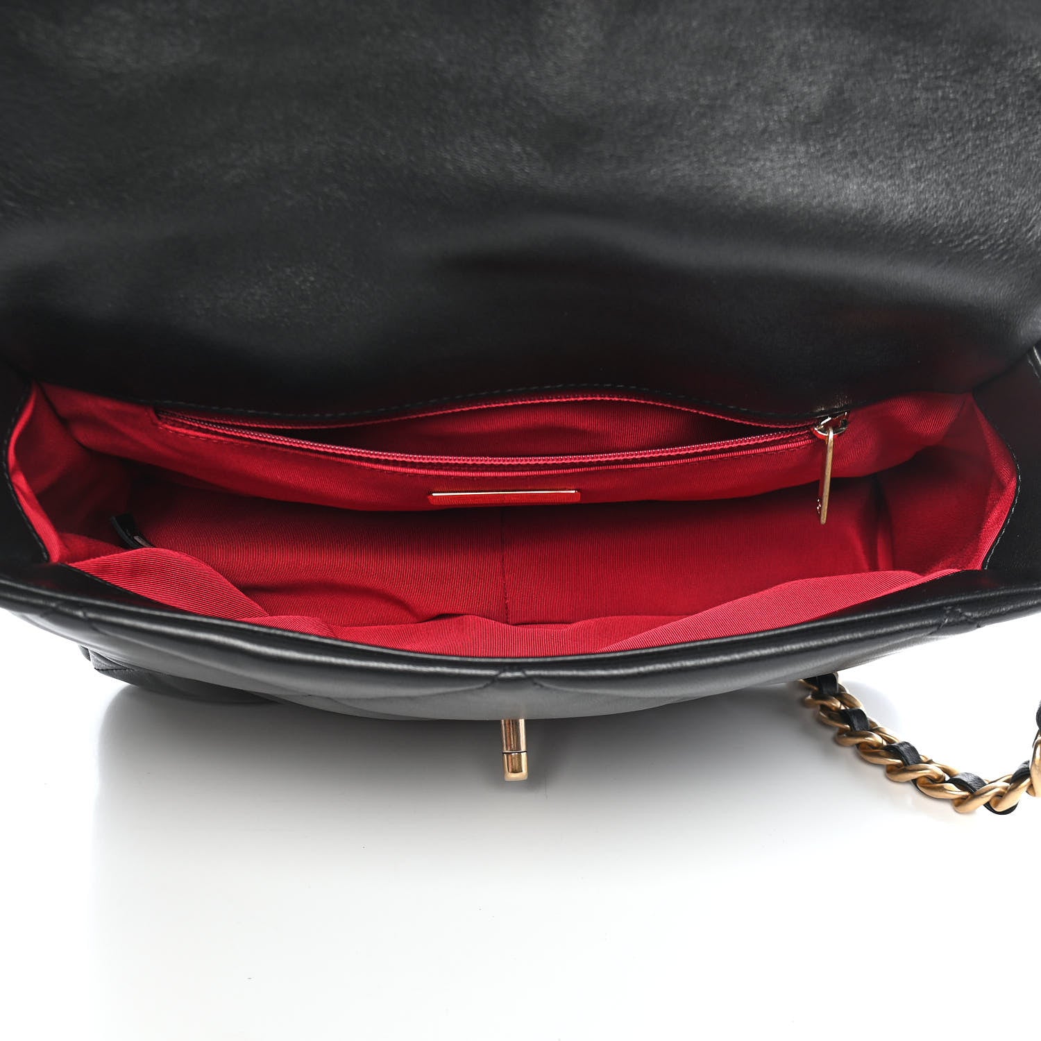 Chanel Lambskin Quilted Large Chanel 19 Flap Black 5 of 9