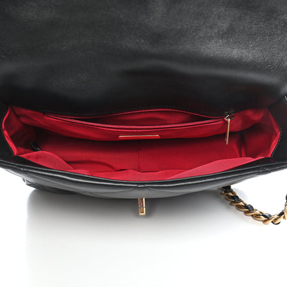 Chanel Lambskin Quilted Large Chanel 19 Flap Black 5 of 9