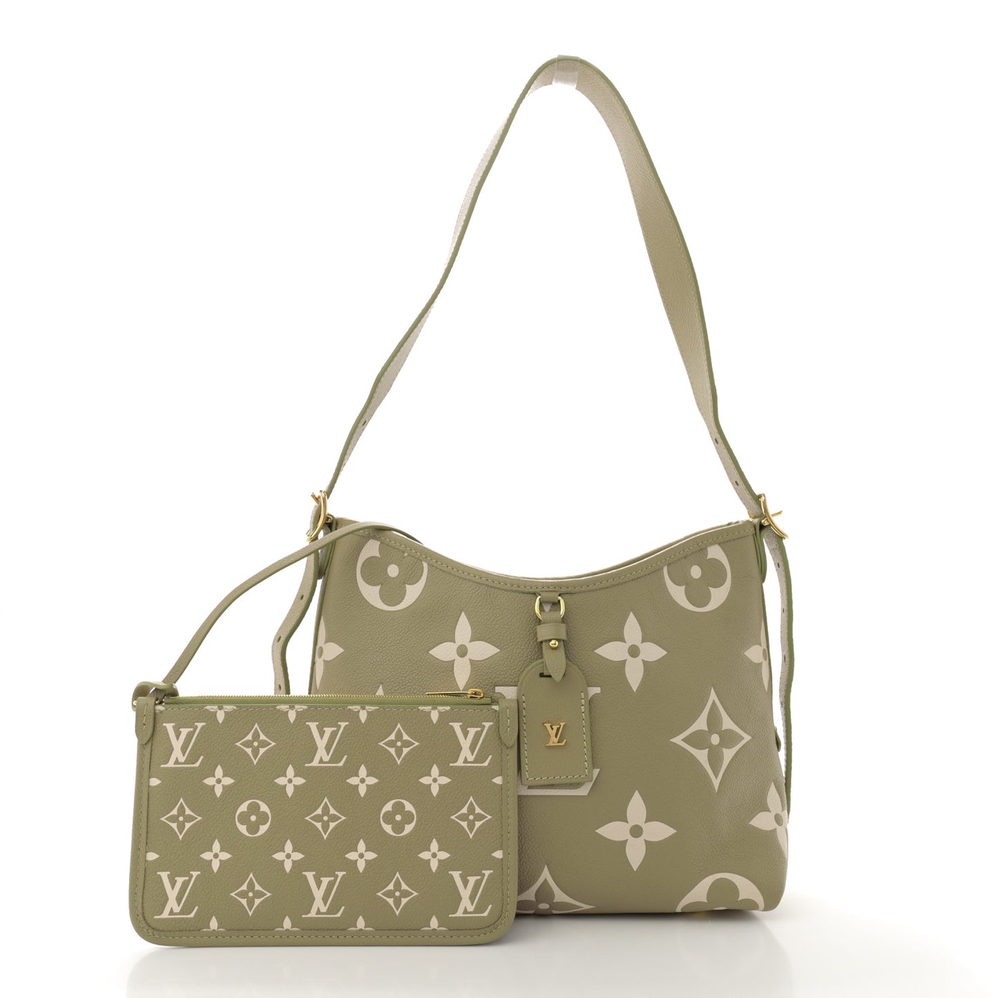 Empreinte Monogram Giant CarryAll PM Khaki Creme