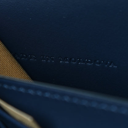 Burberry Calfskin Perforated Logo Hampshire Crossbody Navy 7 of 9