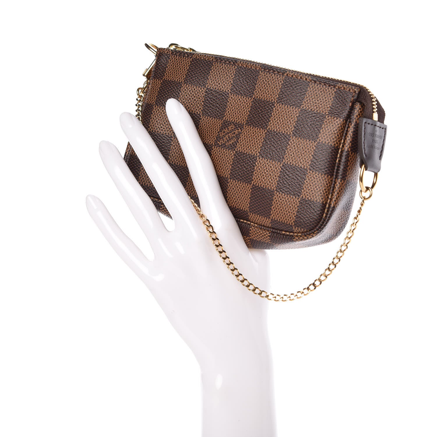 Louis Vuitton Damier Ebene Mini Pochette Accessories 2 of 9