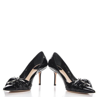 Christian Dior Patent Dior Cosmopolitan Pumps 38 Black 5 of 11